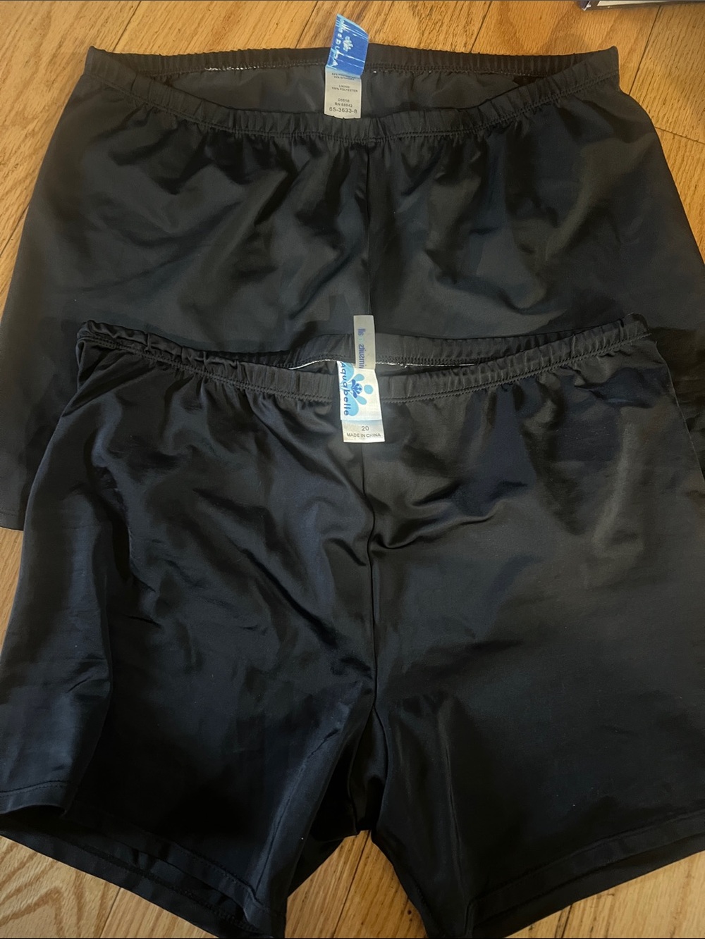 AquaSport Women's Black Swim Shorts - 2-Pack